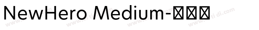 NewHero Medium字体转换